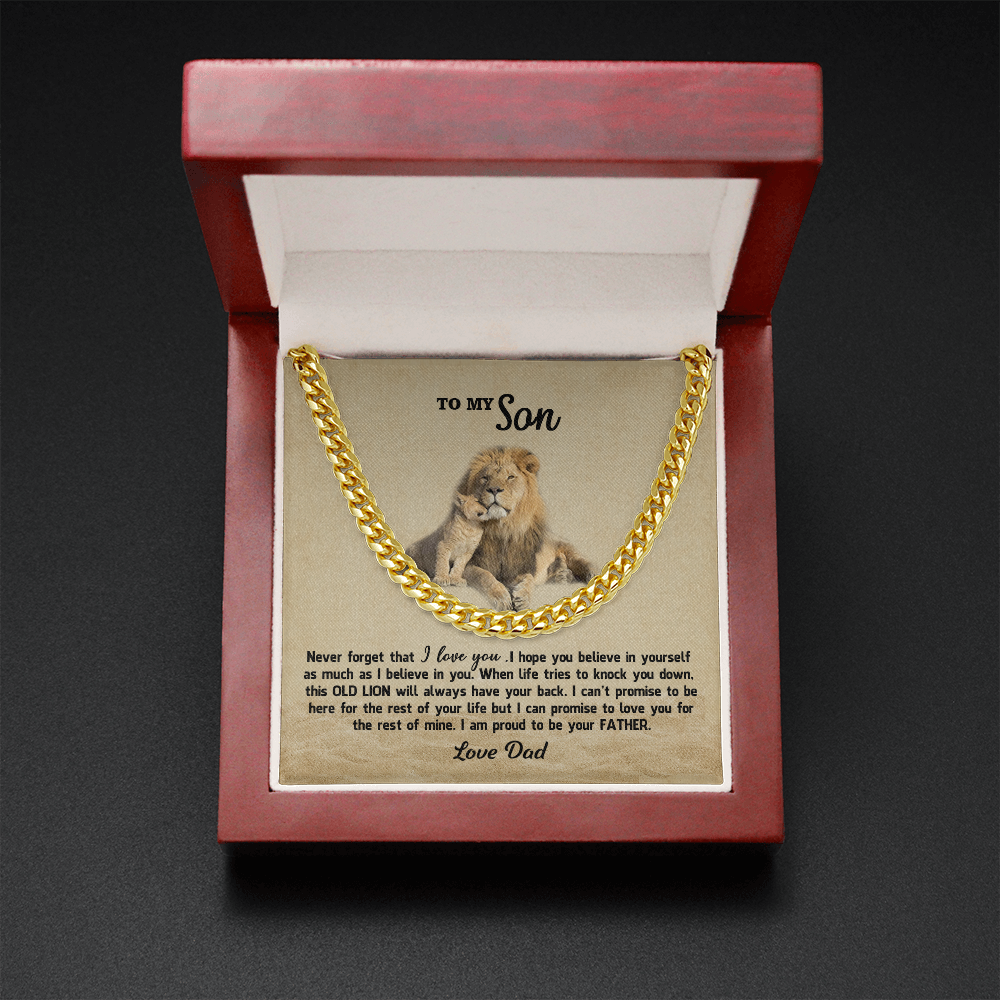 thanhsonlion-01 Personalized To My Son Gifts From Dad, To My Son, Lion Necklace for Son, Jewelry Son, Customized Father Son Gifts Love On Birthday Christmas, Anniversary Congratulations Grad, Senior Gift