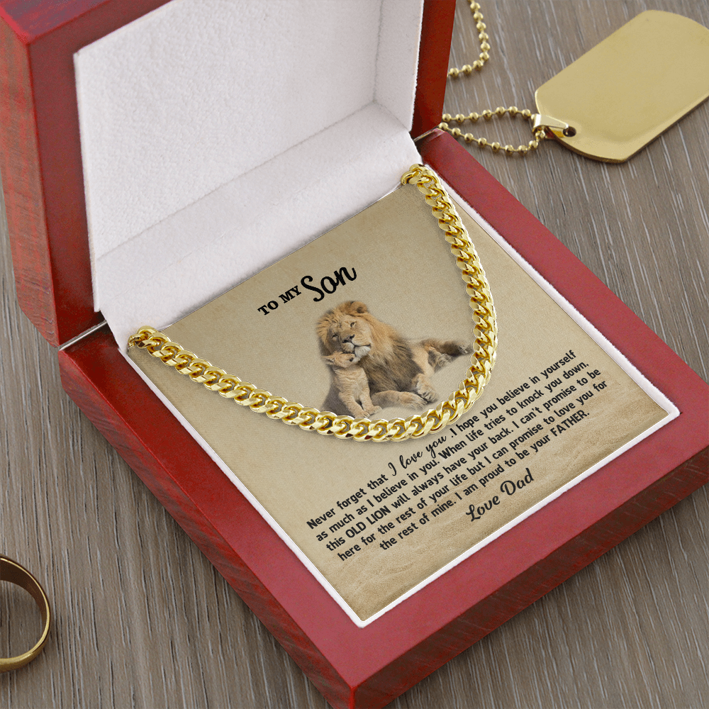 thanhsonlion-01 Personalized To My Son Gifts From Dad, To My Son, Lion Necklace for Son, Jewelry Son, Customized Father Son Gifts Love On Birthday Christmas, Anniversary Congratulations Grad, Senior Gift