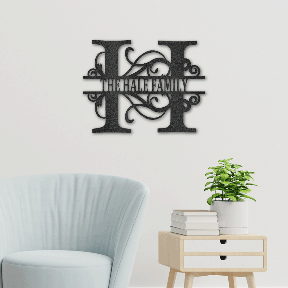 Split Letter Monogram