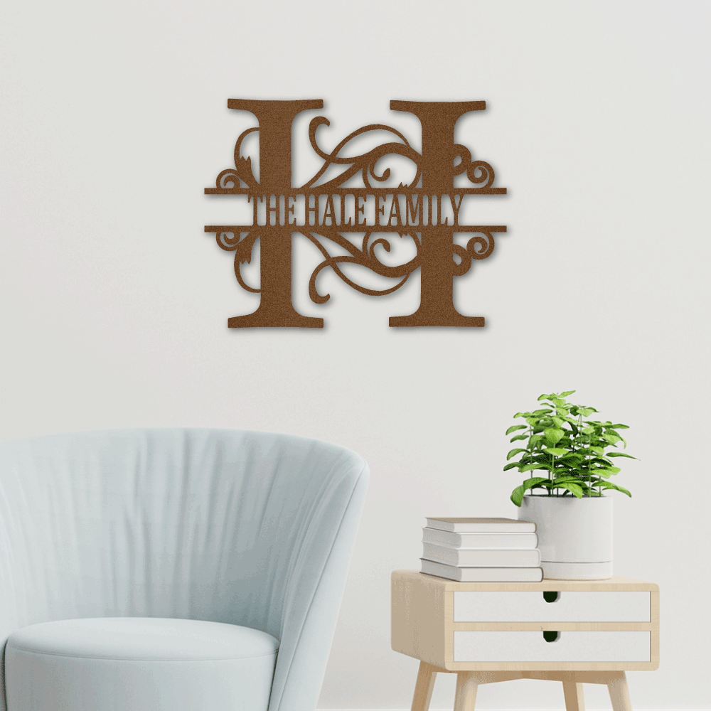 Split Letter Monogram