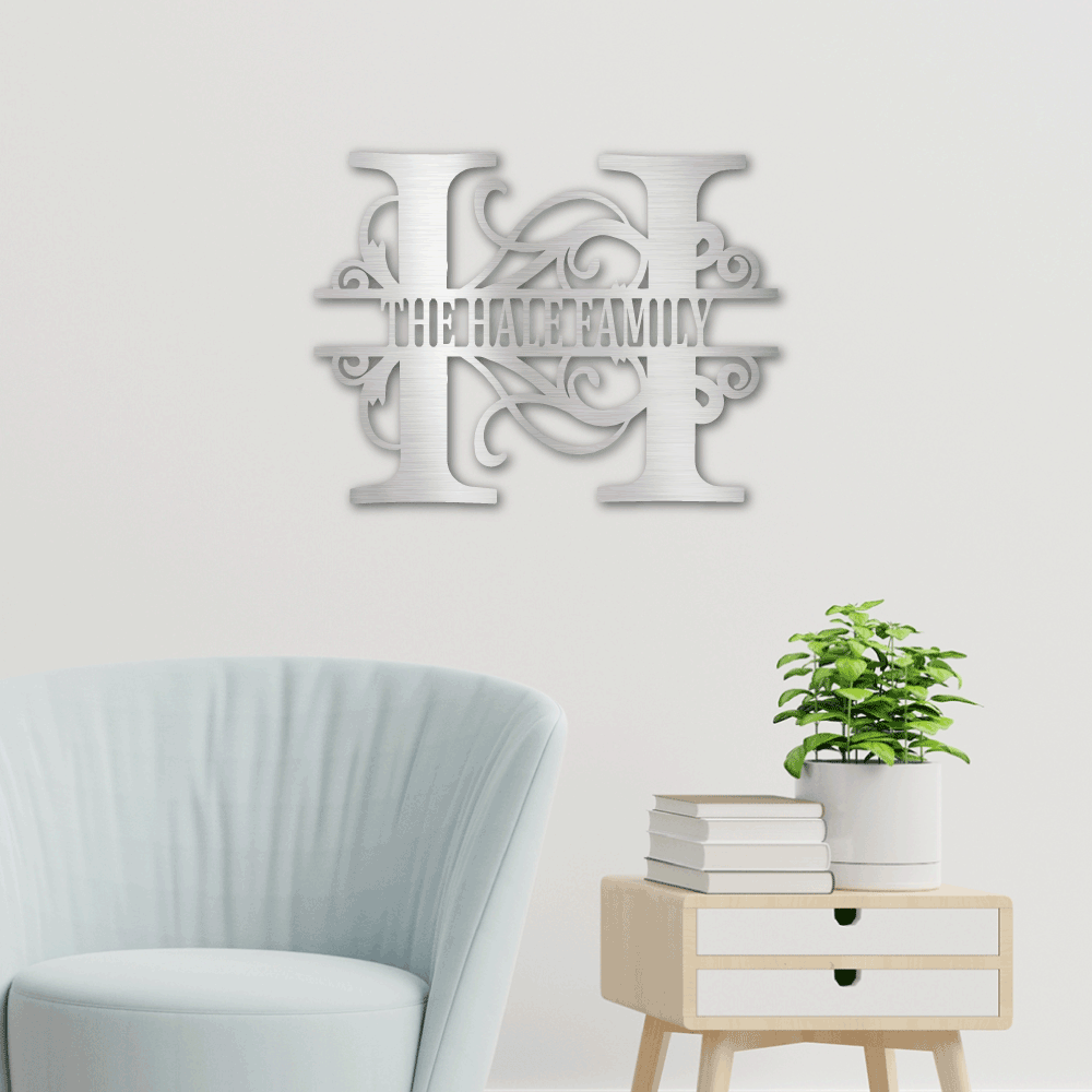 Split Letter Monogram