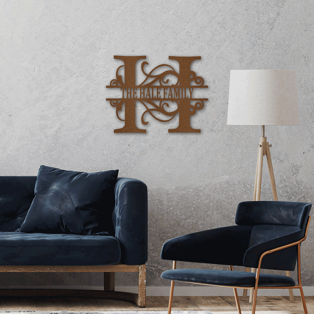 Split Letter Monogram