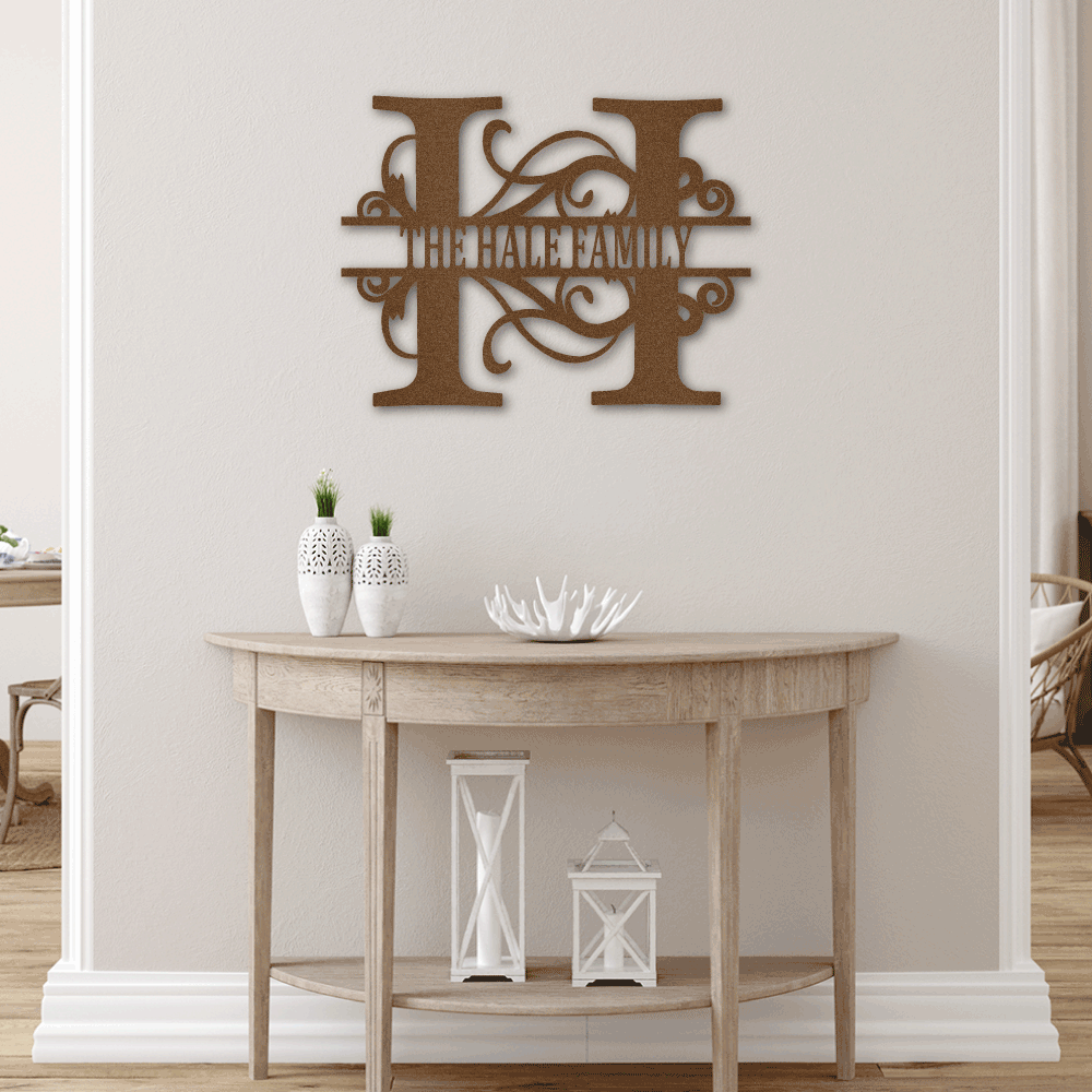 Split Letter Monogram