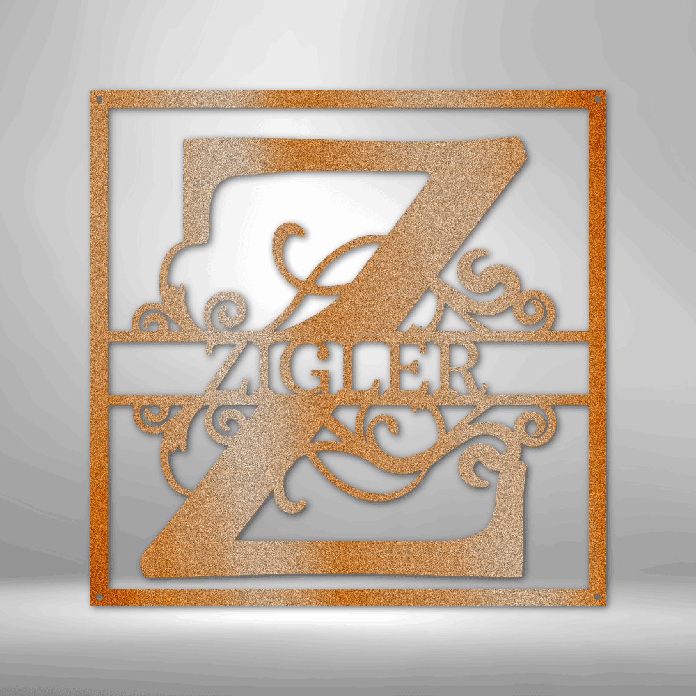Split Square Monogram