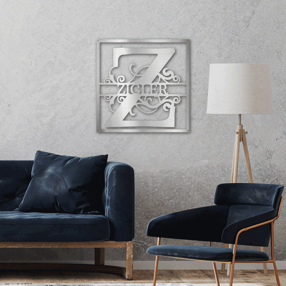 Split Square Monogram