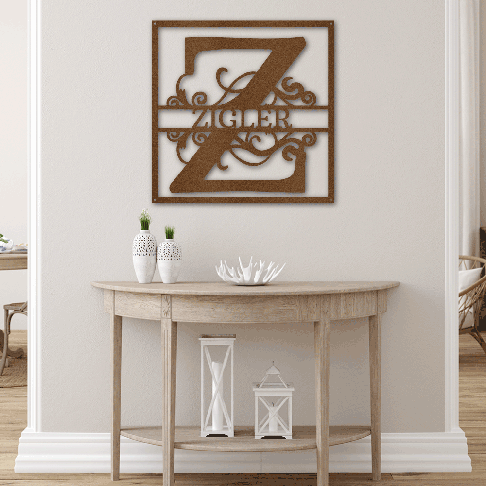Split Square Monogram