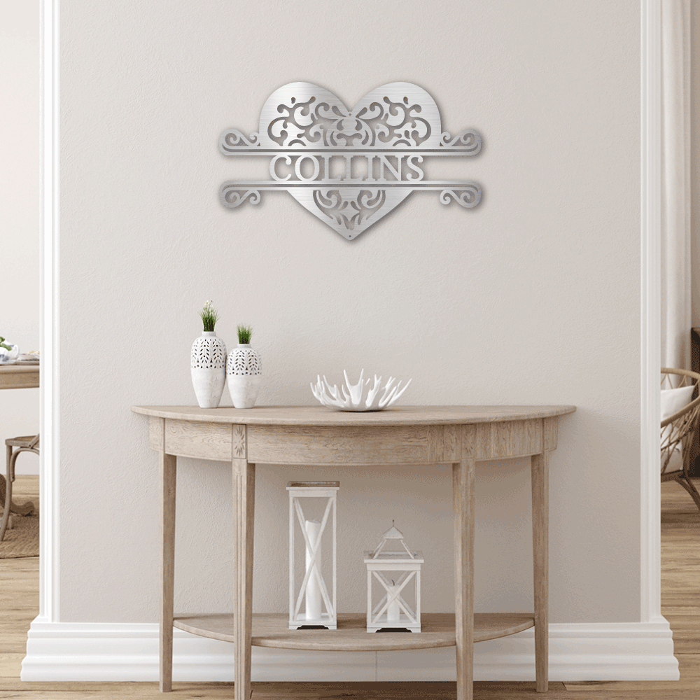 Fancy Heart Monogram