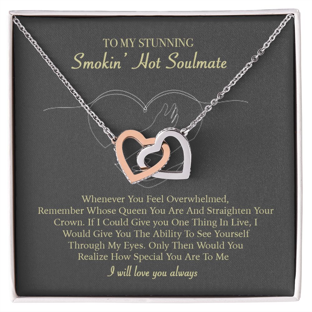 To My Smokin Hot Soulmate Necklace ver 05, Mahogany Style Luxury Box