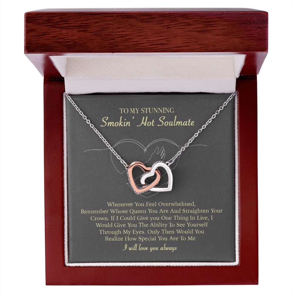 To My Smokin Hot Soulmate Necklace ver 05, Mahogany Style Luxury Box