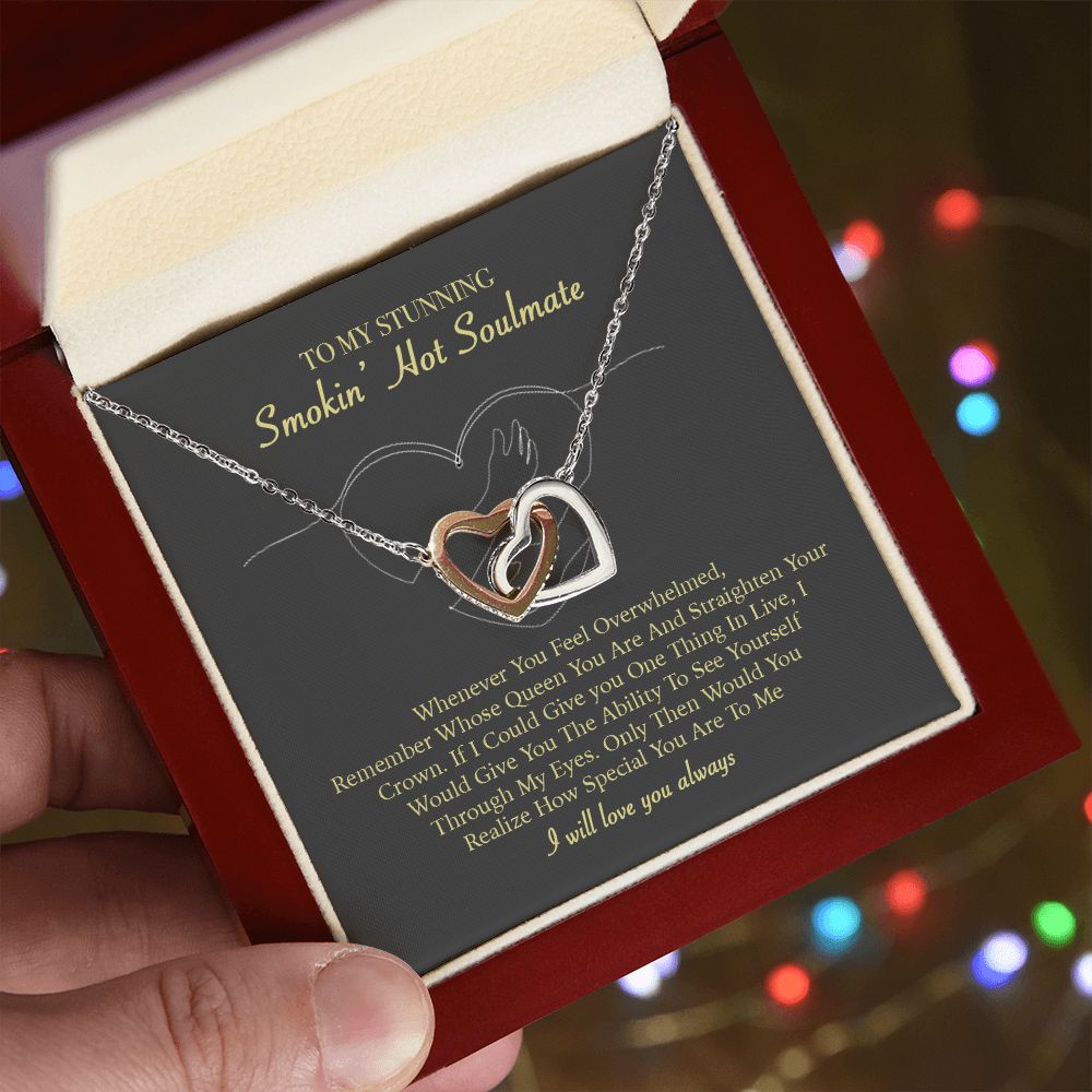 To My Smokin Hot Soulmate Necklace ver 05, Mahogany Style Luxury Box