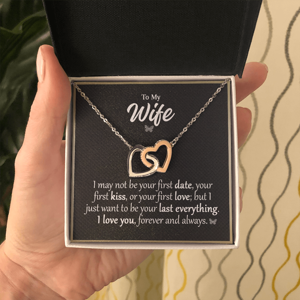 To My wife 3 Mom daughter 2 trai tim necklace