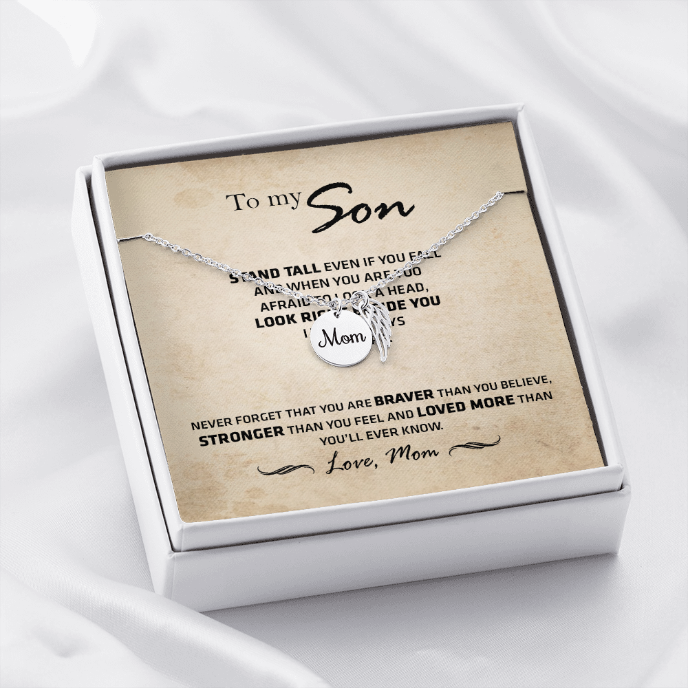 To My Son - Mom - Ship Lại cái mẫu thanhsonneck-05 - chỉ ship message card