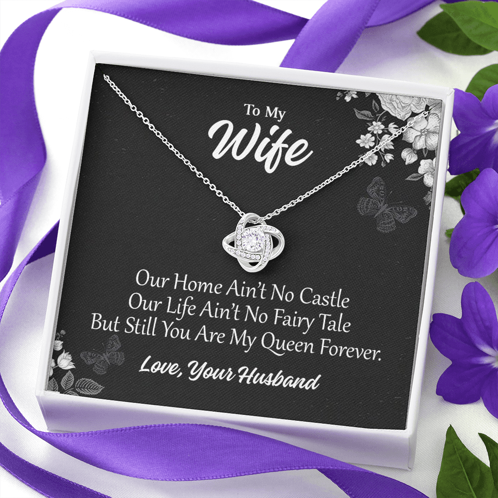 To My wife 1 Love Knot Necklaces With Box Card 001