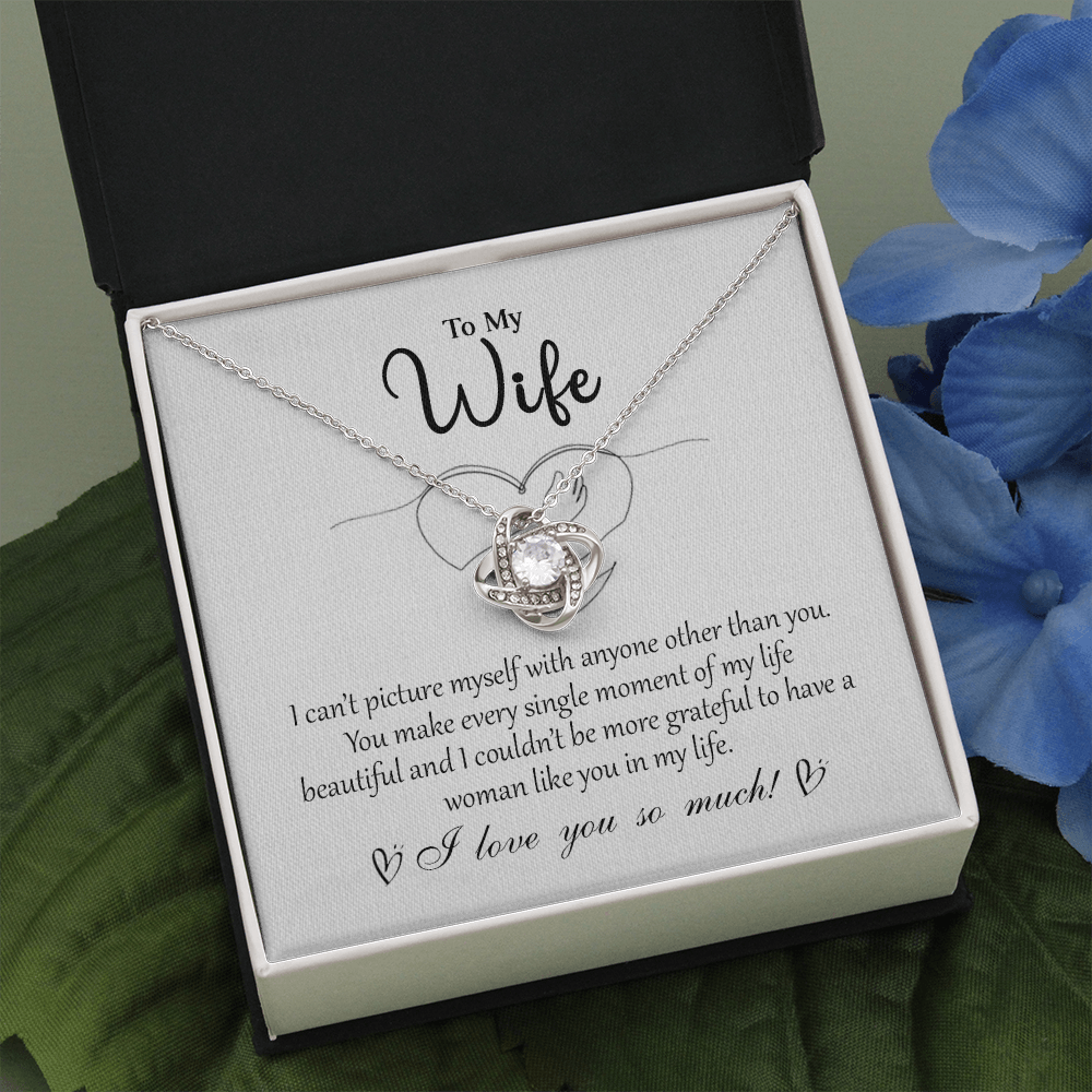 To My Wife 5 Love Knot Necklaces With Box Card 001