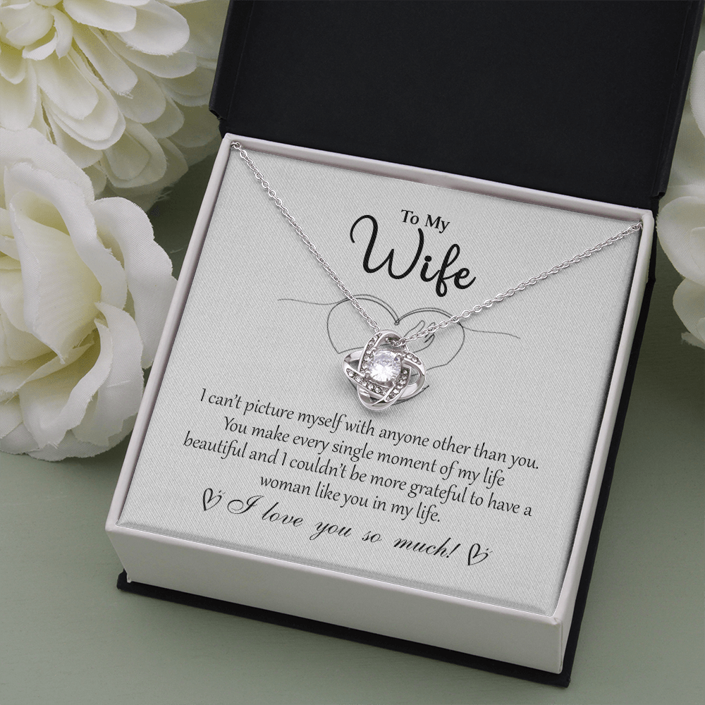 To My Wife 5 Love Knot Necklaces With Box Card 001