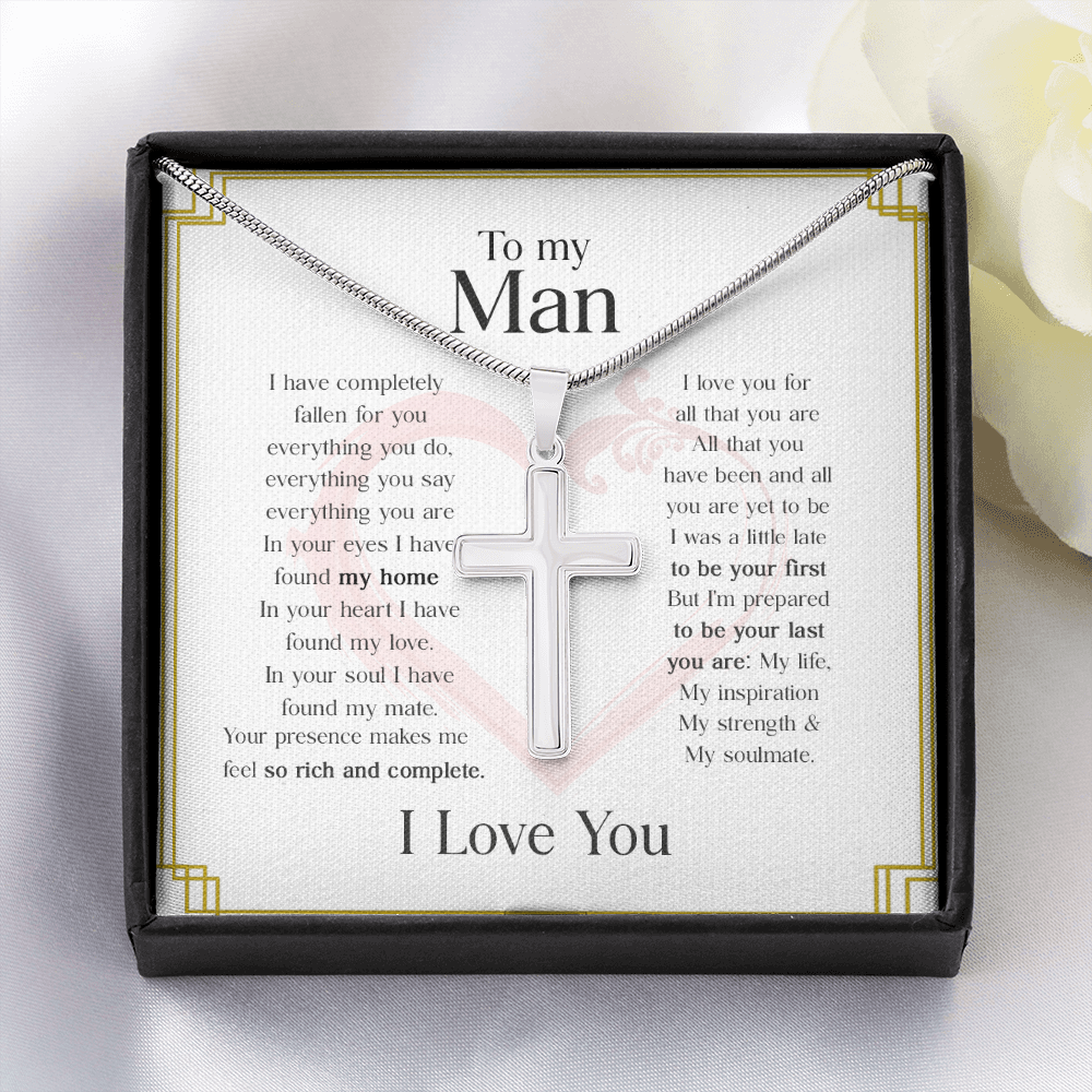 To My Man 1 Stainless Cross