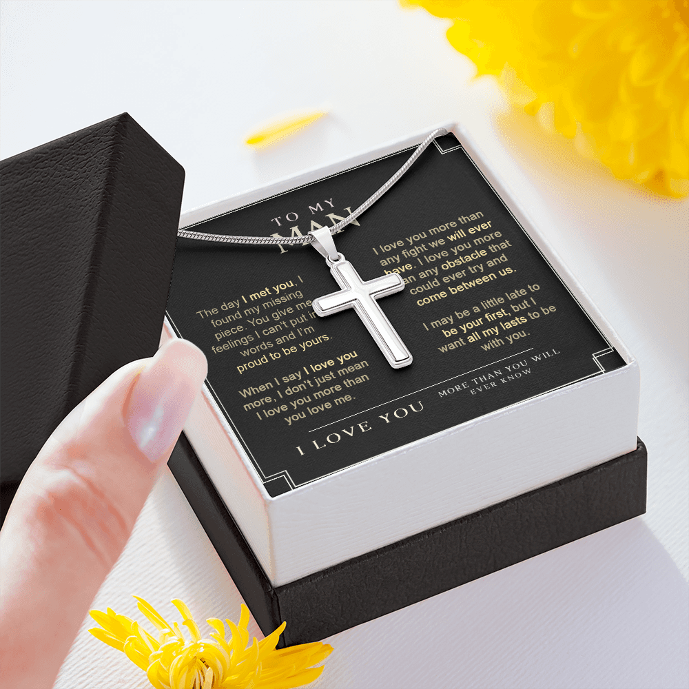 To My Man Stainless Cross