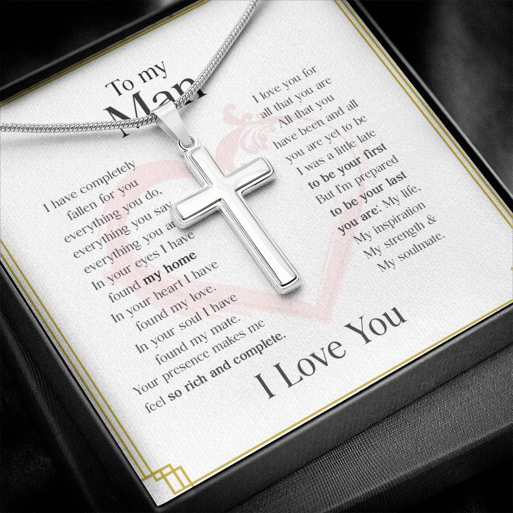 To My Man 1 Stainless Cross