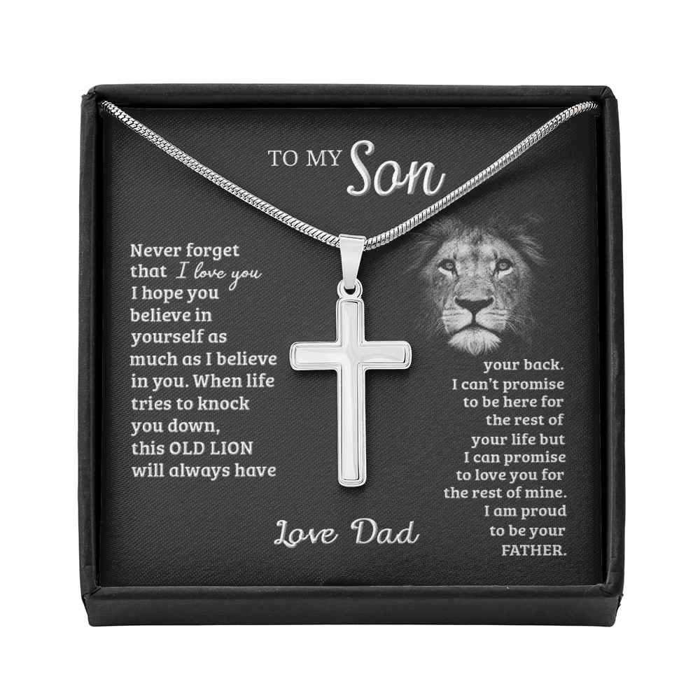 thanhsonlion-03 thanhsonlion-04 Personalized To My Son Gifts From Dad, To My Son, Lion Necklace for Son, Jewelry Son, Customized Father Son Gifts Love On Birthday Christmas, Anniversary Congratulations Grad, Senior Gift