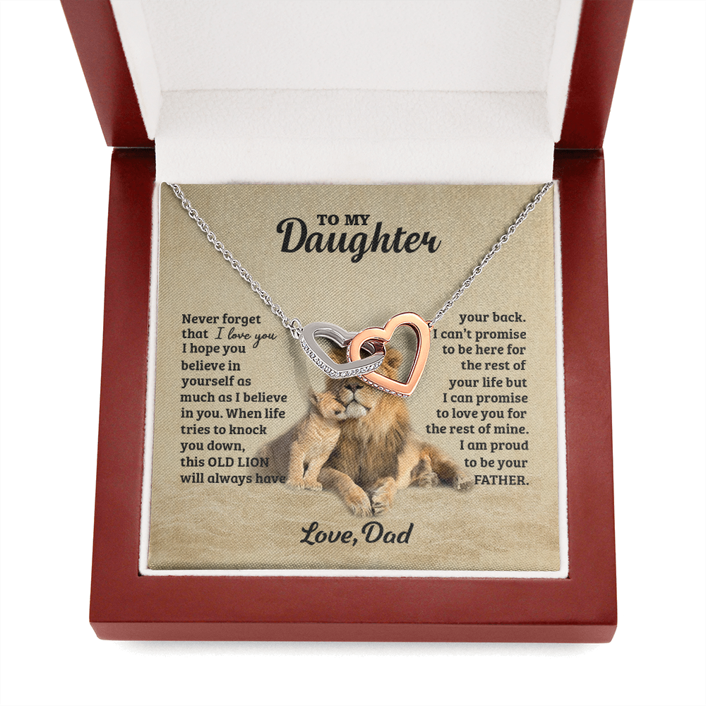 LIONNECKLACE Interlocking Hearts