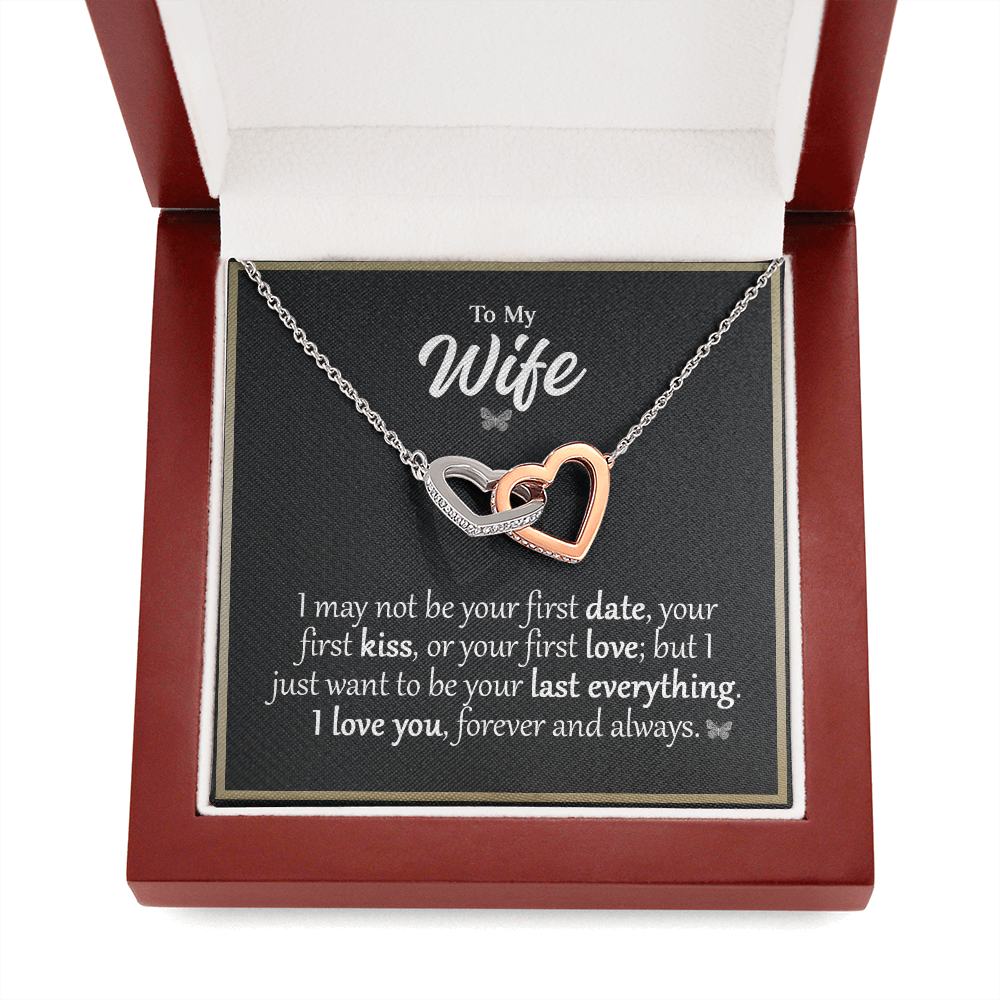 To My wife 3 Mom daughter 2 trai tim necklace