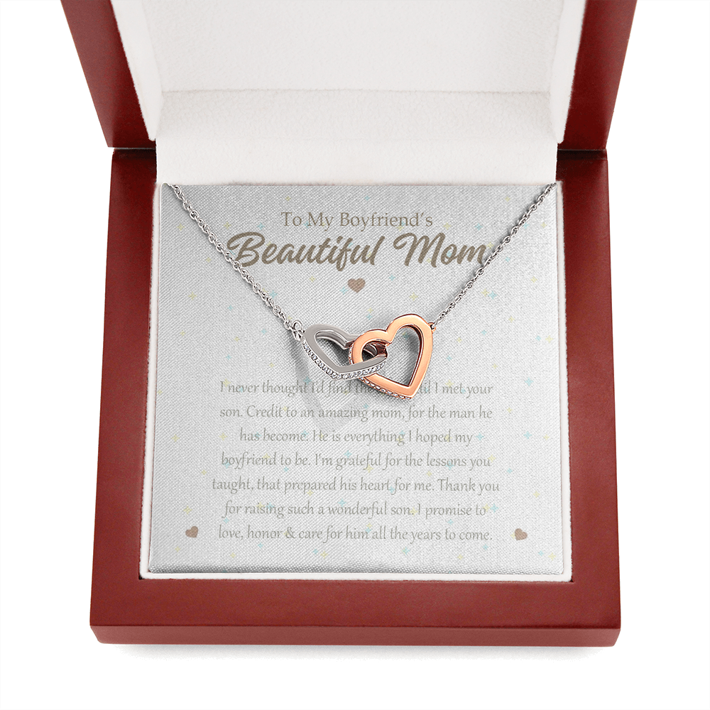 2 Mom daughter 2 trai tim necklace