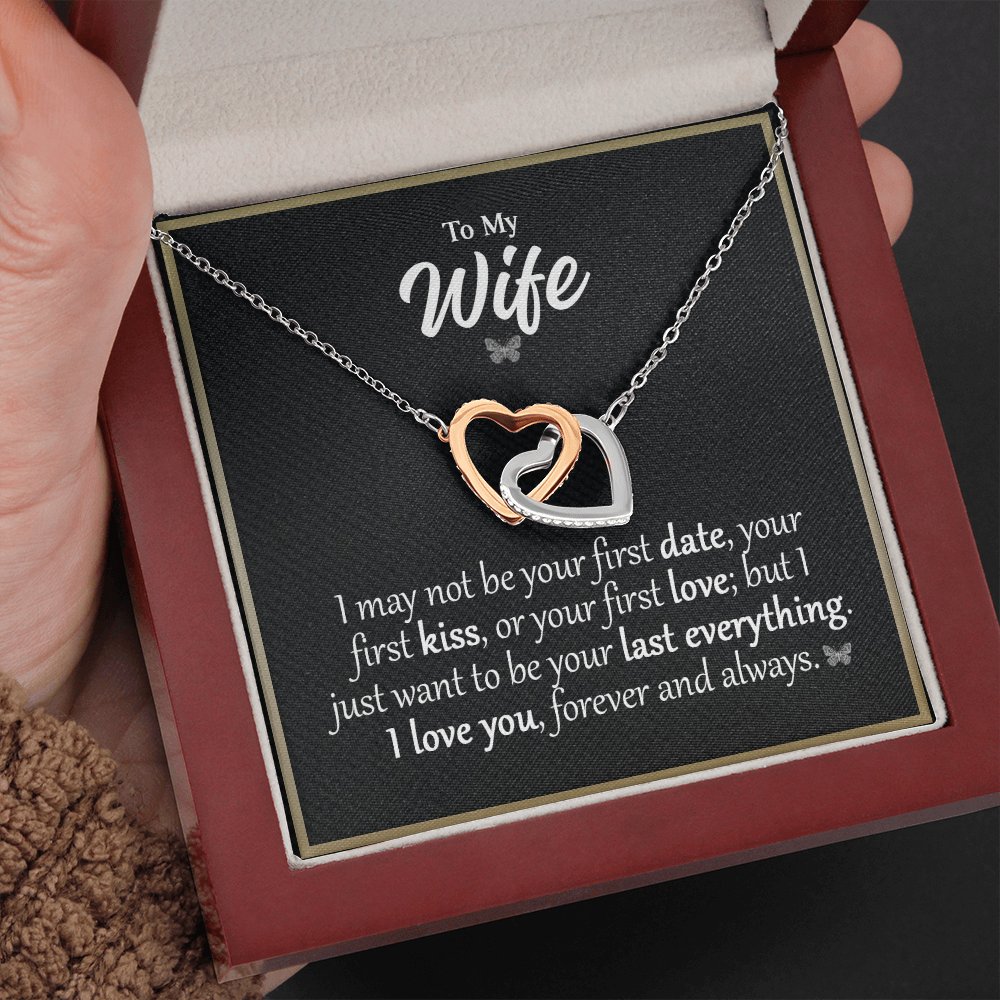 To My wife 3 Mom daughter 2 trai tim necklace
