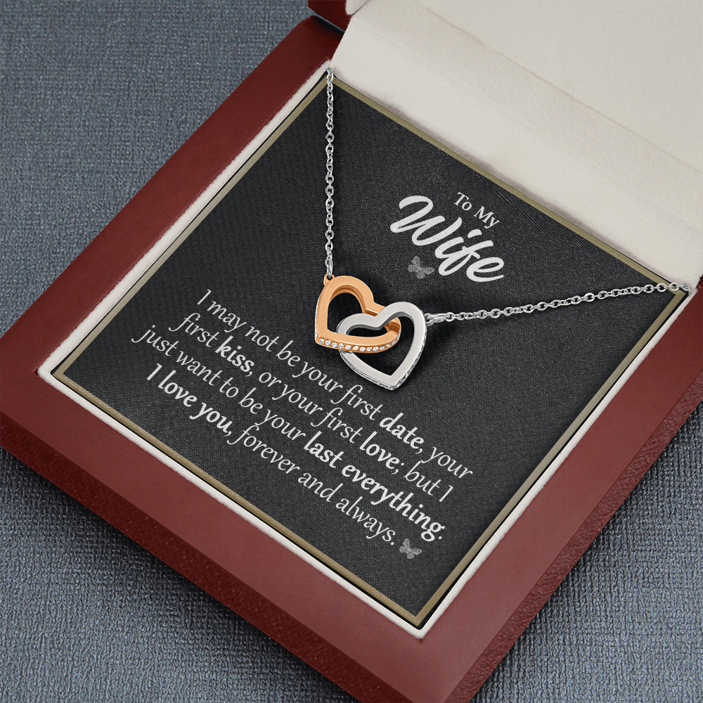 To My wife 3 Mom daughter 2 trai tim necklace