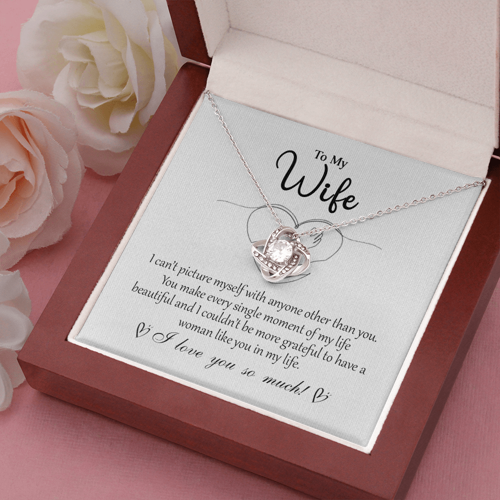 To My Wife 5 Love Knot Necklaces With Box Card 001