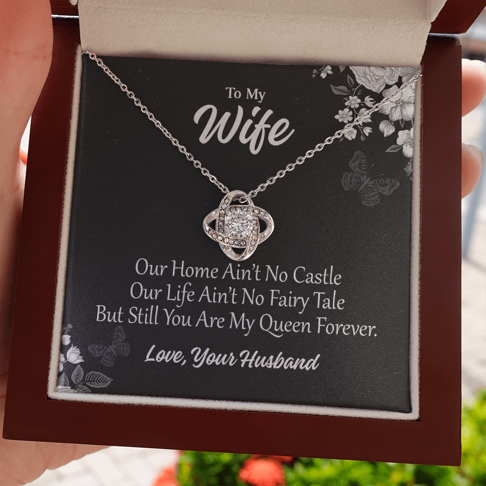 To My wife 1 Love Knot Necklaces With Box Card 001