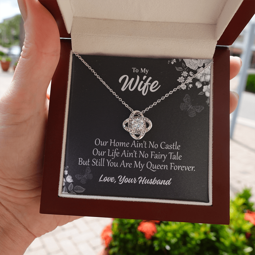 To My wife 1 Love Knot Necklaces With Box Card 001