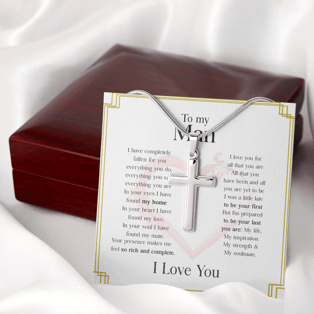 To My Man 1 Stainless Cross
