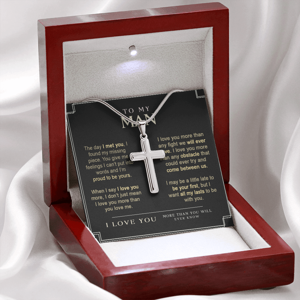 To My Man Stainless Cross