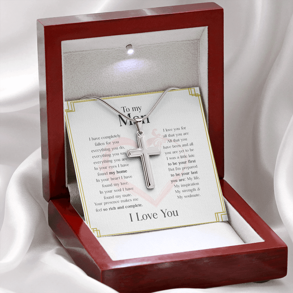 To My Man 1 Stainless Cross