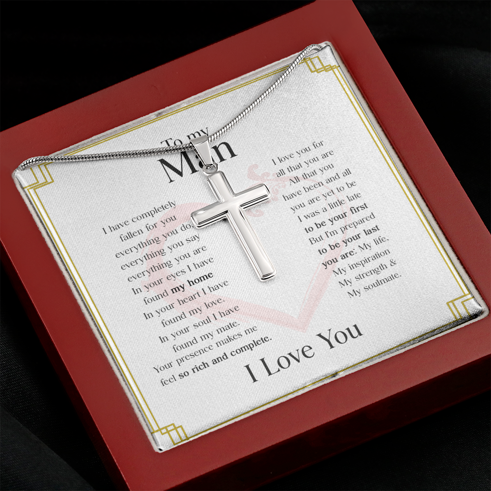 To My Man 1 Stainless Cross