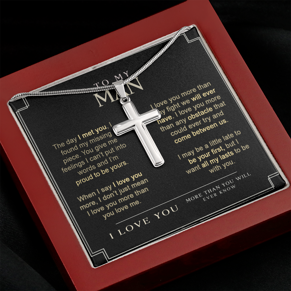 To My Man Stainless Cross