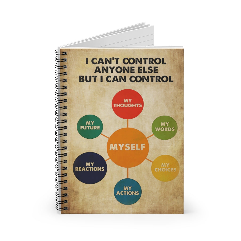 Spiral Notebook MENTAL HEALTH I CAN CONTROL - PRINT POSTER WALL ART HOME DECOR-gigapixel