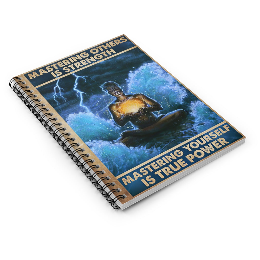 Spiral Notebook Mastering Yourself Yoga Premium Gift Family Awesome On Birthday Motivational gift Family Basics Wide Ruled