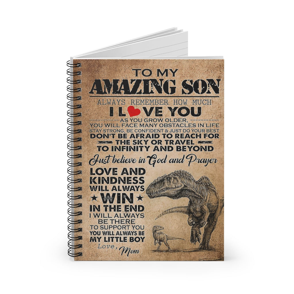 Spiral Notebook - Ruled Line Positive Notebook Family Friend Gift Unisex School Smart Spiral Subject College Ruled Notebook
