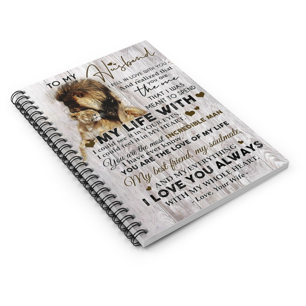 Spiral Notebook TO MY HUSBAND YOU ARE MY EVERYTHING - PRINT POSTER WALL ART HOME DECOR-gigapixel