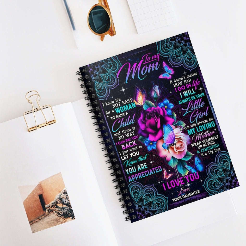 Spiral Notebook TO MY MOM BIG HUG AND LOVE FROM DAUGHTER-gigapixel