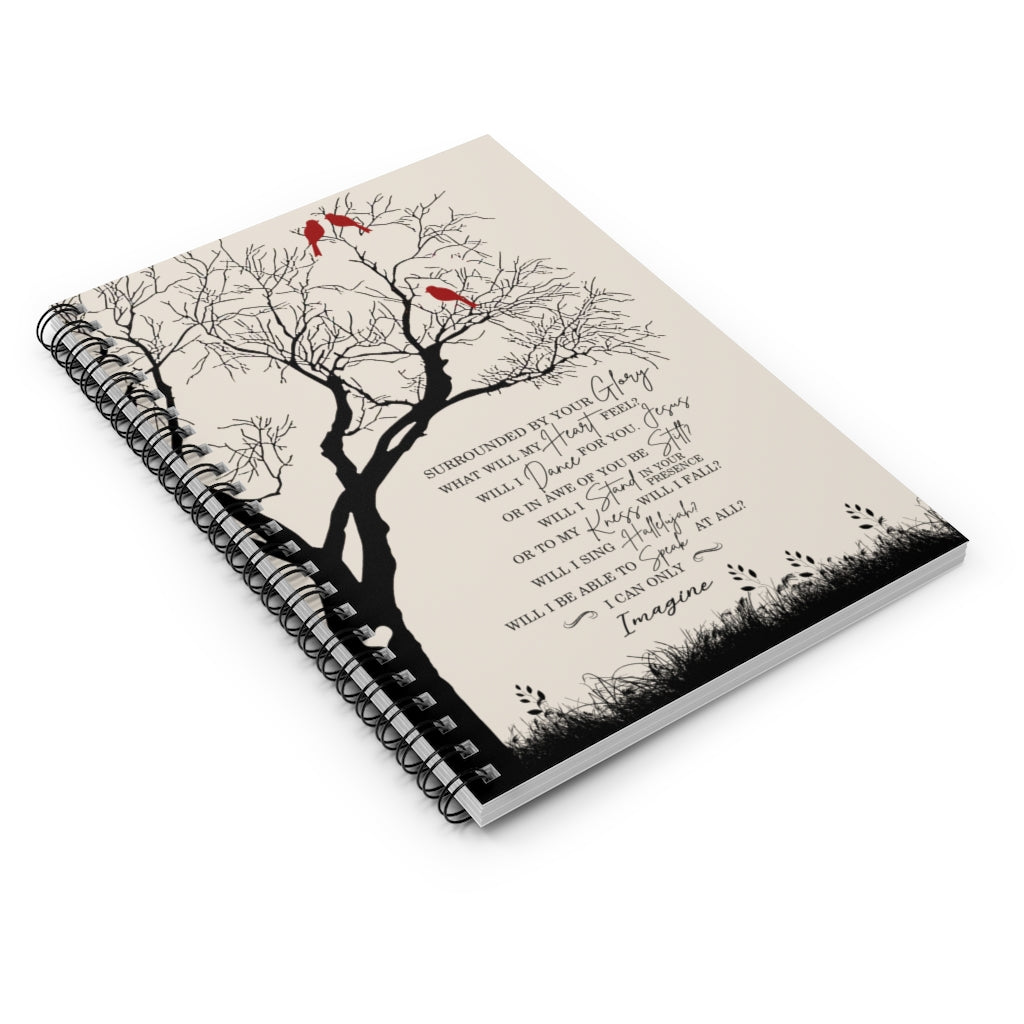 Spiral Notebook - Ruled Line Surrounded by Your Glory What Will My Heart Feel Gallery Wrapped Framed Poster Prints Baby Journal Keepsake Spiral Notebook Gift On Birthday