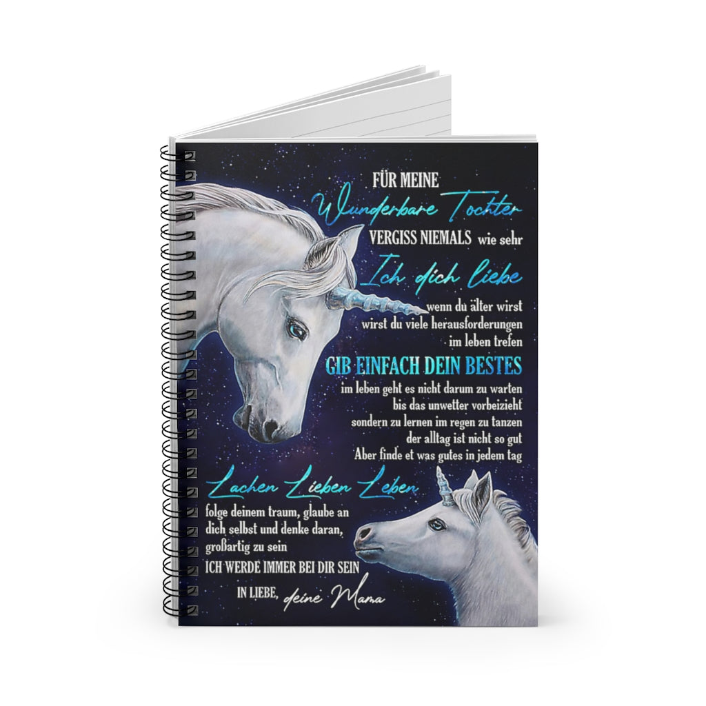 Spiral Notebook To My Amazing Daughter Follow Your Dreams Believe In Yourself Gifts for Daughter Gifts for Women, Men Gift Ideas Basics Wide Ruled