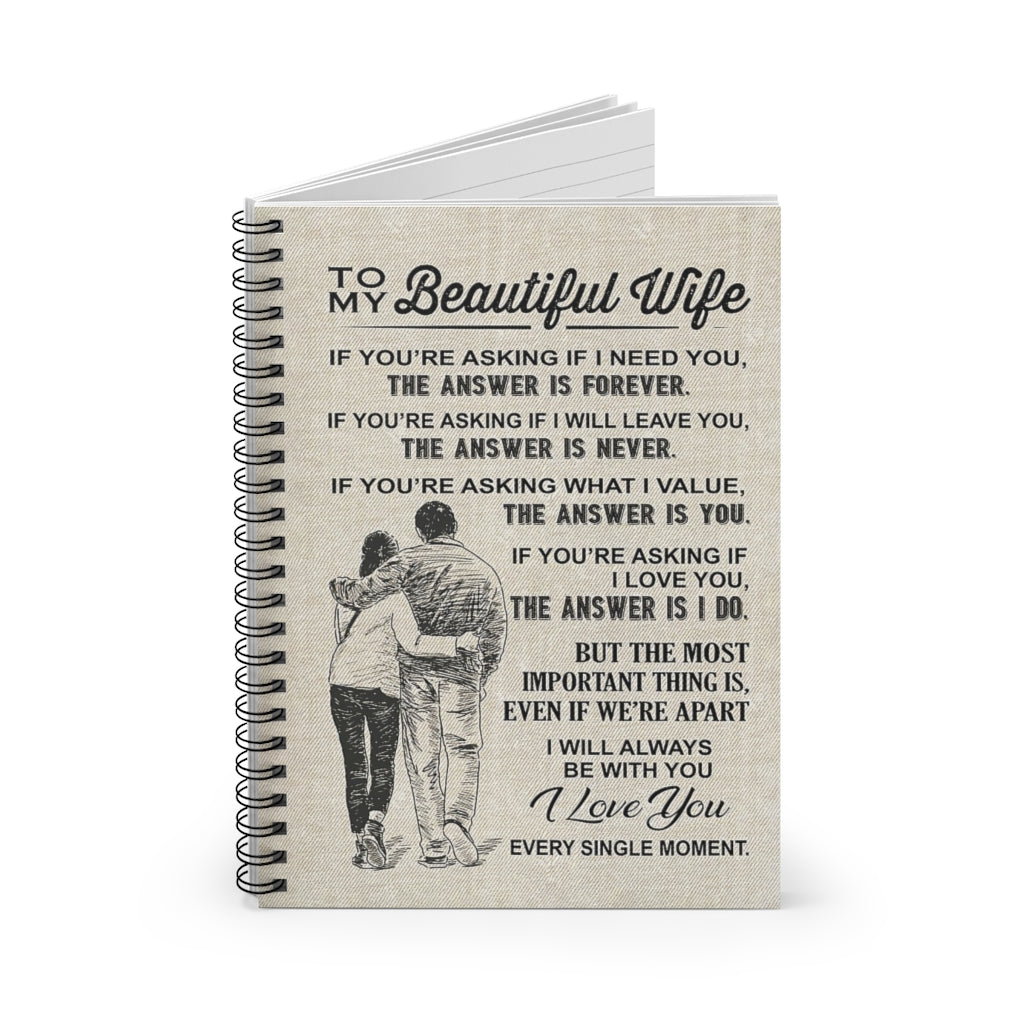 Spiral Notebook TO MY WIFE I WILL ALWAYS BE WITH YOU - PRINT POSTER WALL ART HOME DECOR-gigapixel