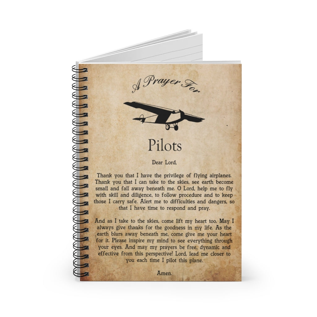 Spiral Notebook Anna Gifts Meaningful Quote Pilots Prayer Personalized Gift Stationery Gift Personalized Notebook