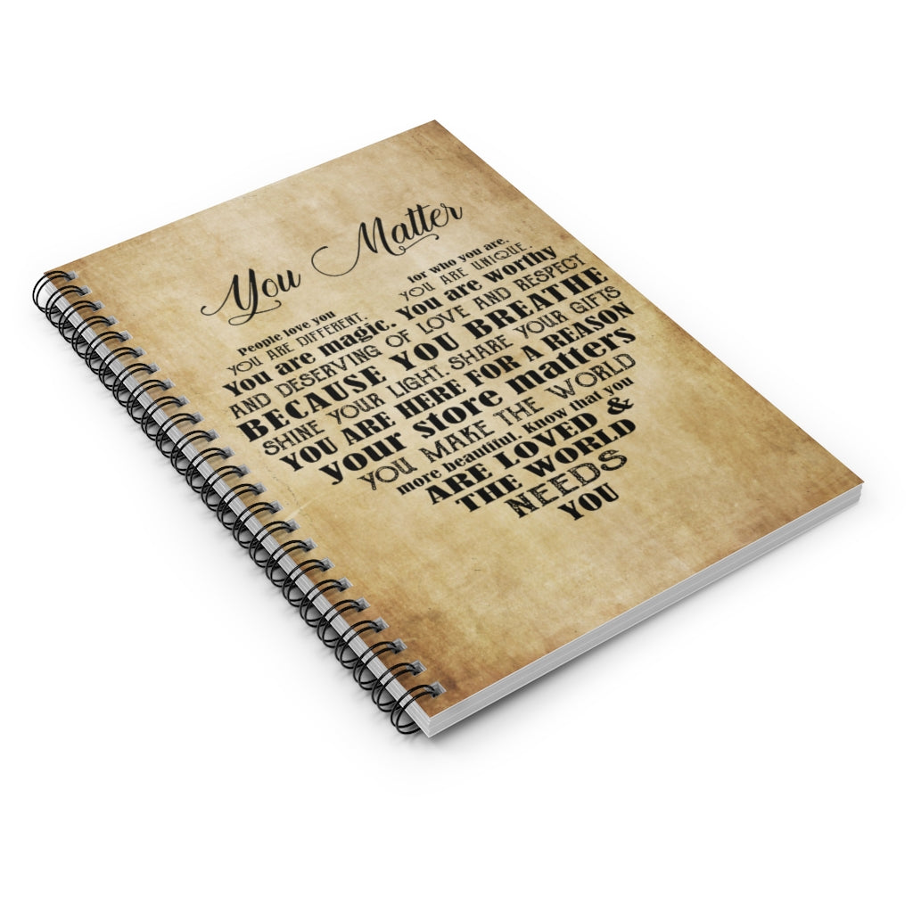 Spiral Notebook MENTAL HEALTH YOU MATTER - PRINT POSTER WALL ART HOME DECOR-gigapixel