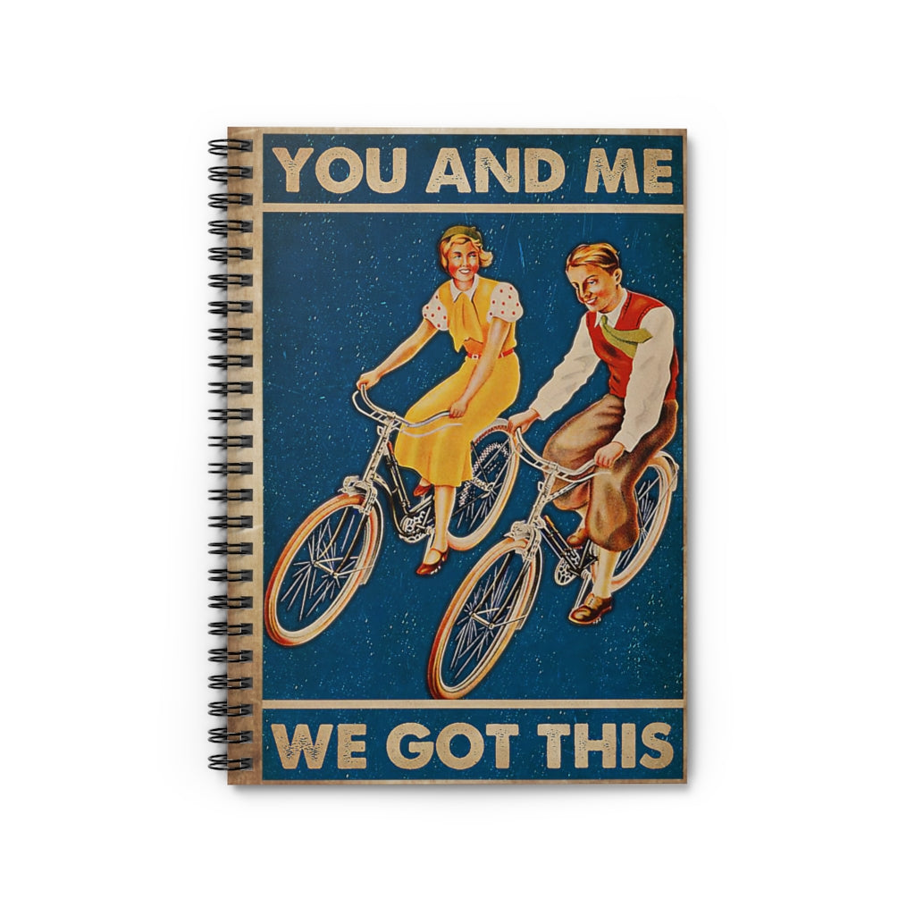 Spiral Notebook You And Me We Got This Cycling Home School Supplies for College Students Subject Notebooks Baby Journal Keepsake Spiral Notebook
