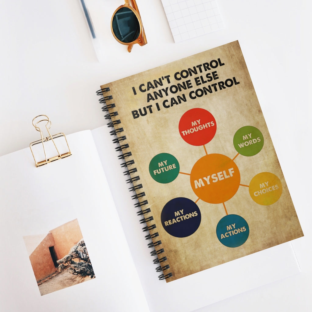 Spiral Notebook MENTAL HEALTH I CAN CONTROL - PRINT POSTER WALL ART HOME DECOR-gigapixel