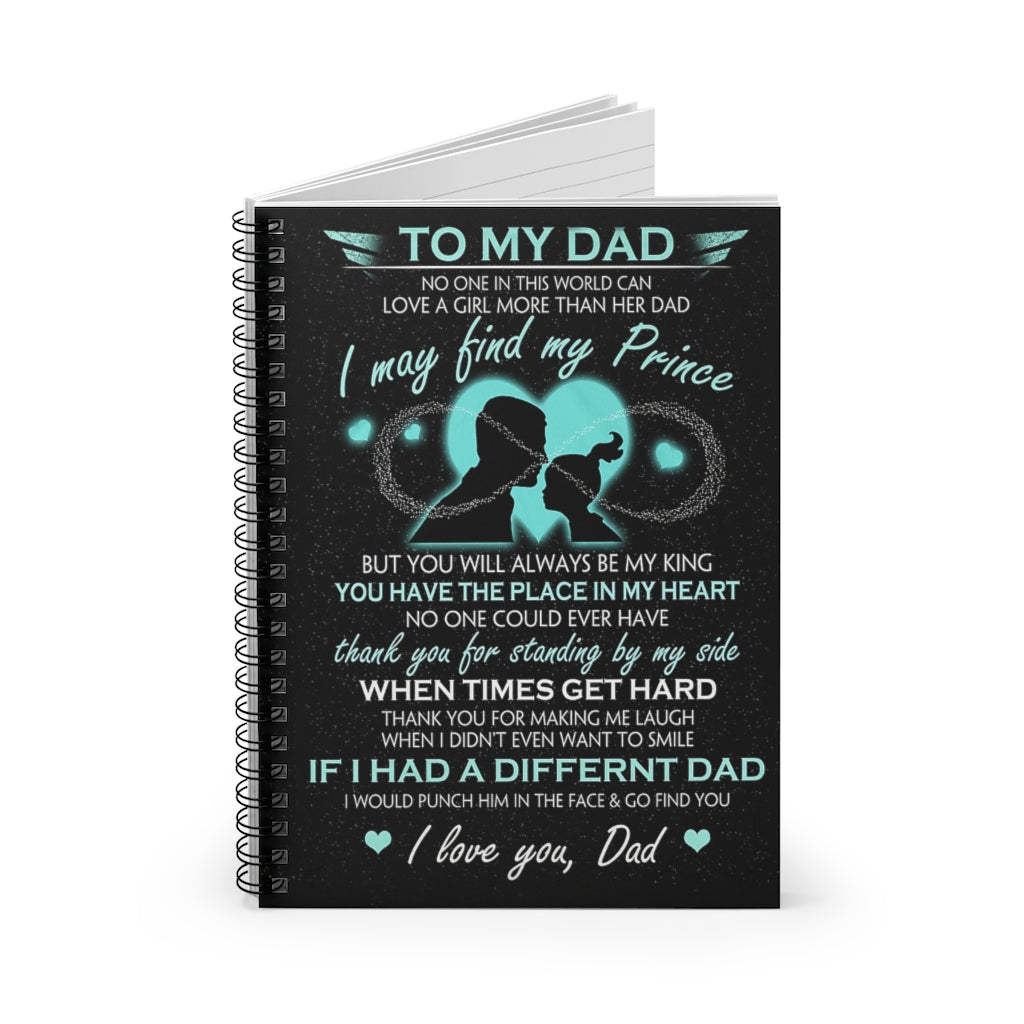 Spiral Notebook TO MY DAD MY PRINCE COZY PREMIUM FLEECE SHERPA WOVEN BLANKET-gigapixel