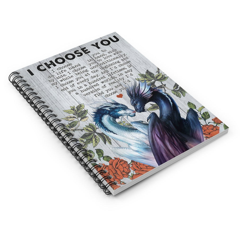Spiral Notebook Dragon I Choose You Vertical Poster New Parents Gift Ideas Gift On Birthday Baby Journal Keepsake Spiral Notebook Smart Notebook